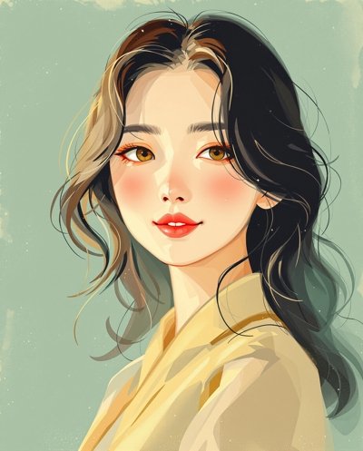 何若薇人物肖像