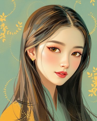 白若琳人物肖像